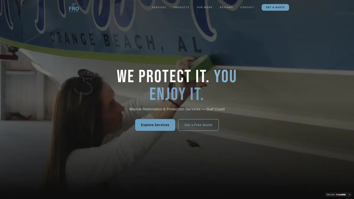 Fish River Outfitter website screenshot