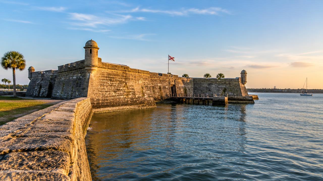 Castillo de San Marcos fort on Matanzas Bay in St. Augustine, Florida